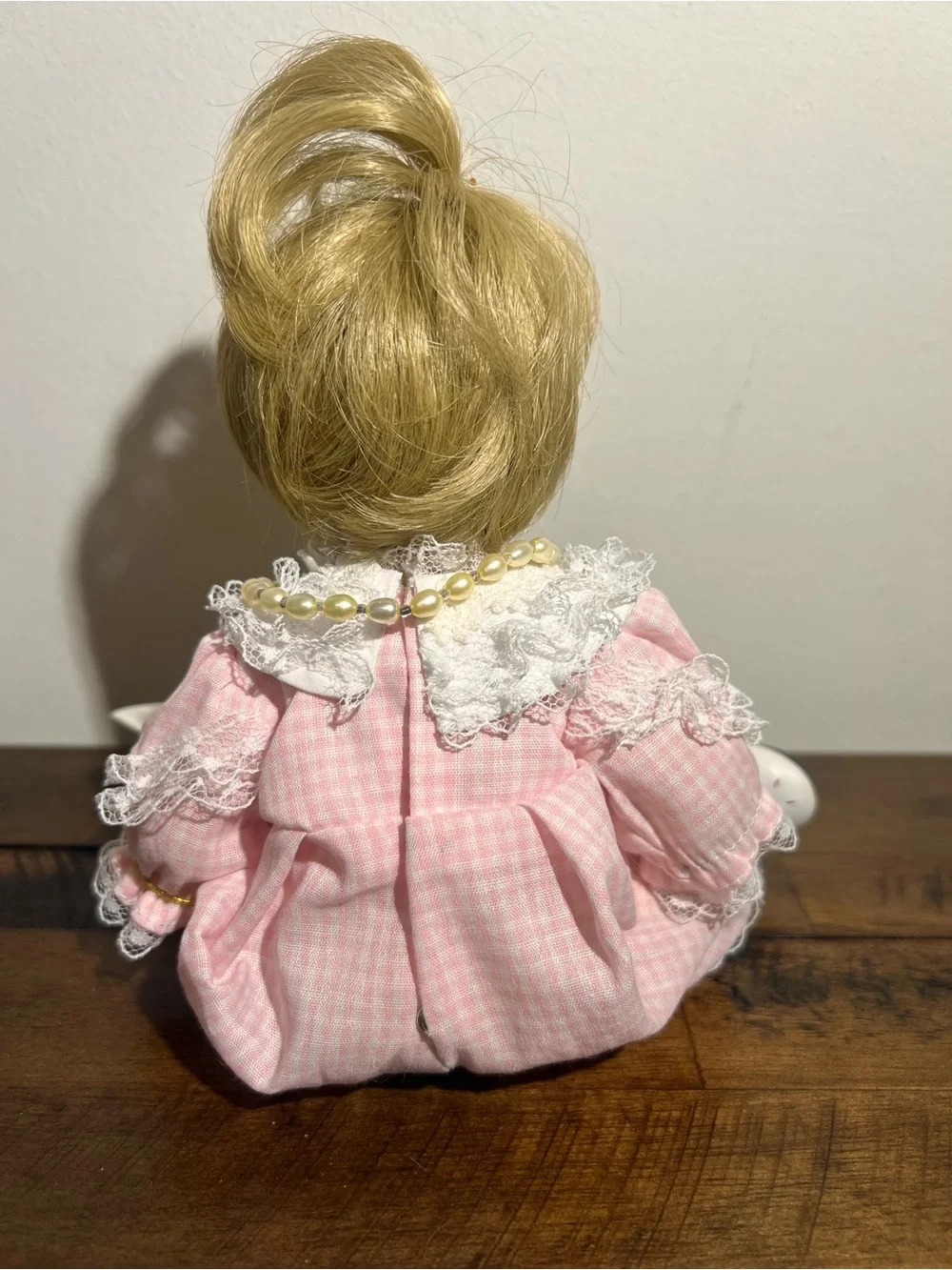 Franklin Mint Heirloom Pink Porcelain Doll